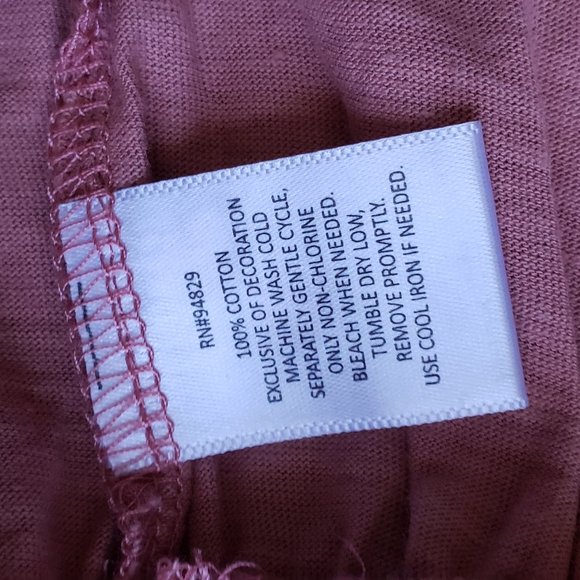 DEREK HEART Dusty Peplum Shirt large - Picture 5 of 6